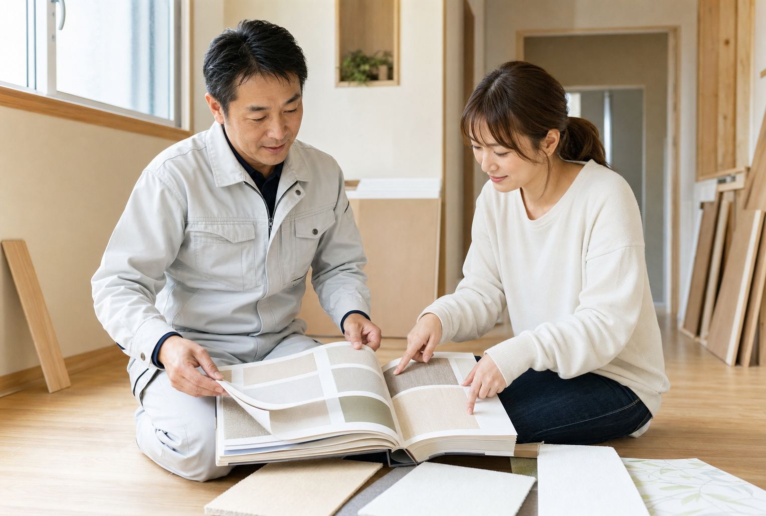 お客様との打ち合わせ